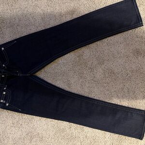 Miss Me Women's Dark Blue Straight Leg Jeans
